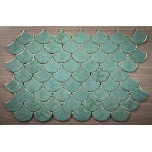Fish Scale - "Jade Spring" tile set from the "Water" series.