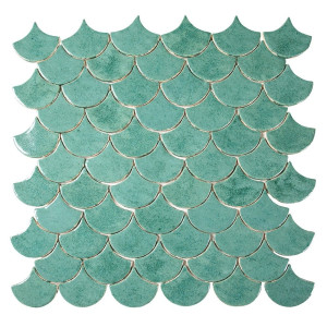 Fish Scale - "Jade Spring" tile set from the "Water" series.