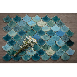 Fish Scale - "Mediterranean Breeze" tile set from the "Water" series