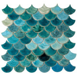 Fish Scale - "Mediterranean Breeze" tile set from the "Water" series
