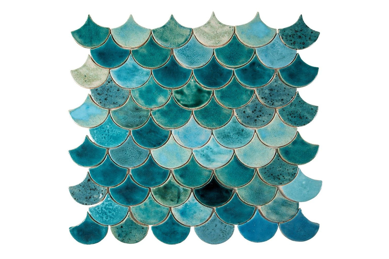 Fish Scale - "Mediterranean Breeze" tile set from the "Water" series