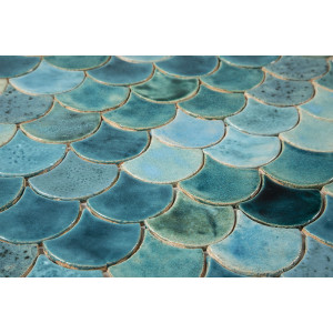 Fish Scale - "Mediterranean Breeze" tile set from the "Water" series