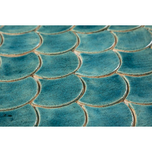 Fish scale - "Turquoise Cenote" tile set from the "Water" series