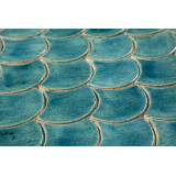 Fish scale - "Turquoise Cenote" tile set from the "Water" series