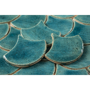 Fish scale - "Turquoise Cenote" tile set from the "Water" series
