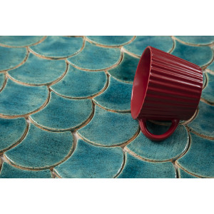 Fish scale - "Turquoise Cenote" tile set from the "Water" series