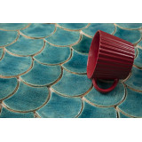 Fish scale - "Turquoise Cenote" tile set from the "Water" series