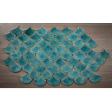 Fish scale - "Turquoise Cenote" tile set from the "Water" series