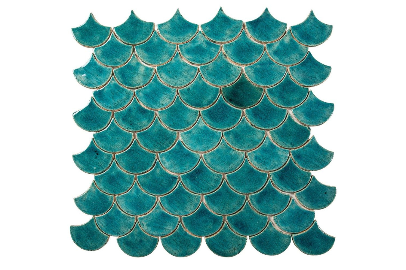 Fish scale - "Turquoise Cenote" tile set from the "Water" series