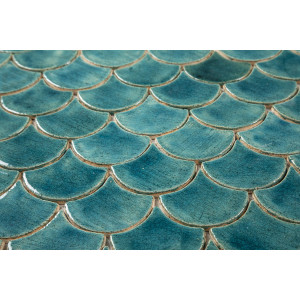 Fish scale - "Turquoise Cenote" tile set from the "Water" series