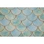 Fish Scale - "Turquoise in Mist" tile set from the "Water" series