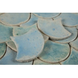 Fish Scale - "Turquoise in Mist" tile set from the "Water" series