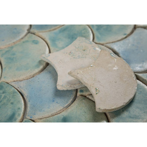 Fish Scale - "Turquoise in Mist" tile set from the "Water" series