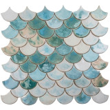 Fish scale - set of tiles "Morning in the fog" from the "Water" series
