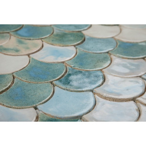 Fish scale - set of tiles "Morning in the fog" from the "Water" series