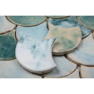Fish scale - set of tiles "Morning in the fog" from the "Water" series