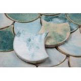 Fish scale - set of tiles "Morning in the fog" from the "Water" series