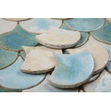 Fish scale - set of tiles "Morning in the fog" from the "Water" series