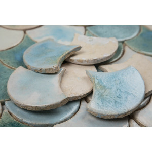 Fish scale - set of tiles "Morning in the fog" from the "Water" series