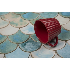Fish scale - set of tiles "Morning in the fog" from the "Water" series