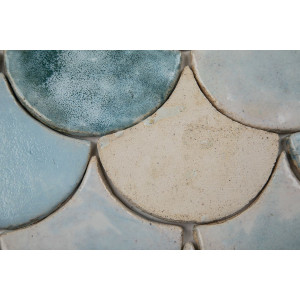 Fish scale - set of tiles "Morning in the fog" from the "Water" series