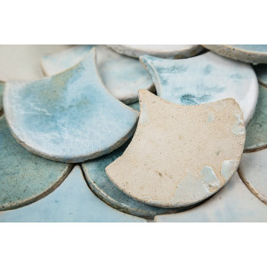 Fish scale - set of tiles "Morning in the fog" from the "Water" series