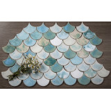 Fish scale - set of tiles "Morning in the fog" from the "Water" series