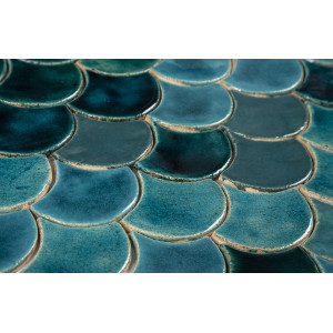 Fish scale - set of tiles "Turquoise Grotto" from the "Water" series