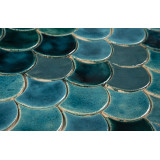 Fish scale - set of tiles "Turquoise Grotto" from the "Water" series