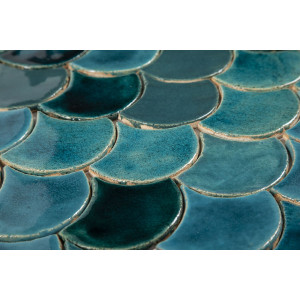 Fish scale - set of tiles "Turquoise Grotto" from the "Water" series