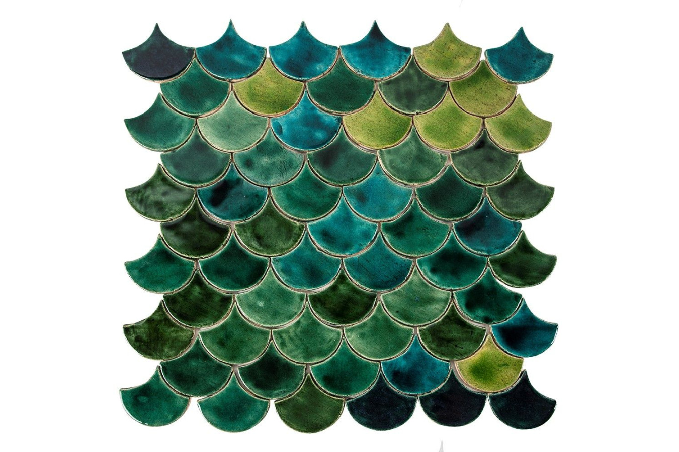 Fish scale - set of tiles "Forest Pond" from the "Water" series