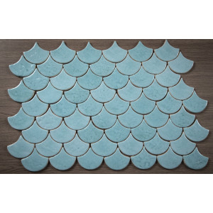 Fish scale - set of tiles "Azure Lagoon" from the "Water" series