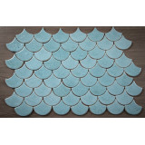 Fish scale - set of tiles "Azure Lagoon" from the "Water" series