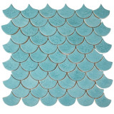 Fish scale - set of tiles "Azure Lagoon" from the "Water" series