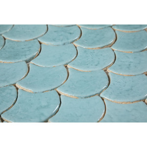 Fish scale - set of tiles "Azure Lagoon" from the "Water" series