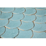 Fish scale - set of tiles "Azure Lagoon" from the "Water" series