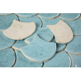 Fish scale - set of tiles "Azure Lagoon" from the "Water" series