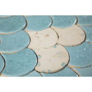 Fish scale - set of tiles "Azure Lagoon" from the "Water" series