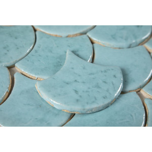 Fish scale - set of tiles "Azure Lagoon" from the "Water" series