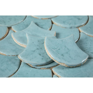Fish scale - set of tiles "Azure Lagoon" from the "Water" series
