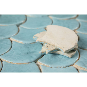 Fish scale - set of tiles "Azure Lagoon" from the "Water" series