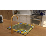 Campo di girasoli - rectangular sink from Italy