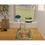 Matilde - square ceramic sink from Italy