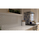 Azul Luz - patchwork of Talavera maxican tiles - 30 pieces