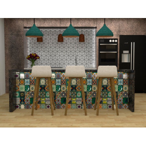 Verde - set of multi-colored wall decors - 30 pieces