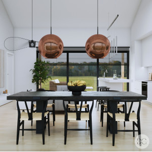 Bola XL - large copper spherical lamp from Mexico