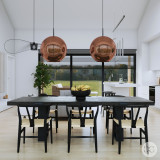Bola XL - large copper spherical lamp from Mexico