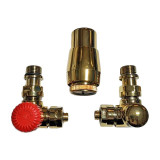 Axial thermostatic valves for radiators