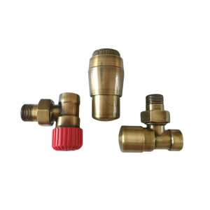 Angle thermostatic valves for radiators