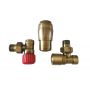 Angle thermostatic valves for radiators